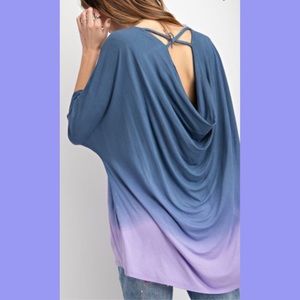 Ombré Dye Tunics Blue & Lavender S or M